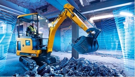 JCB 19C-1E Zero emissions electric digger / excavator